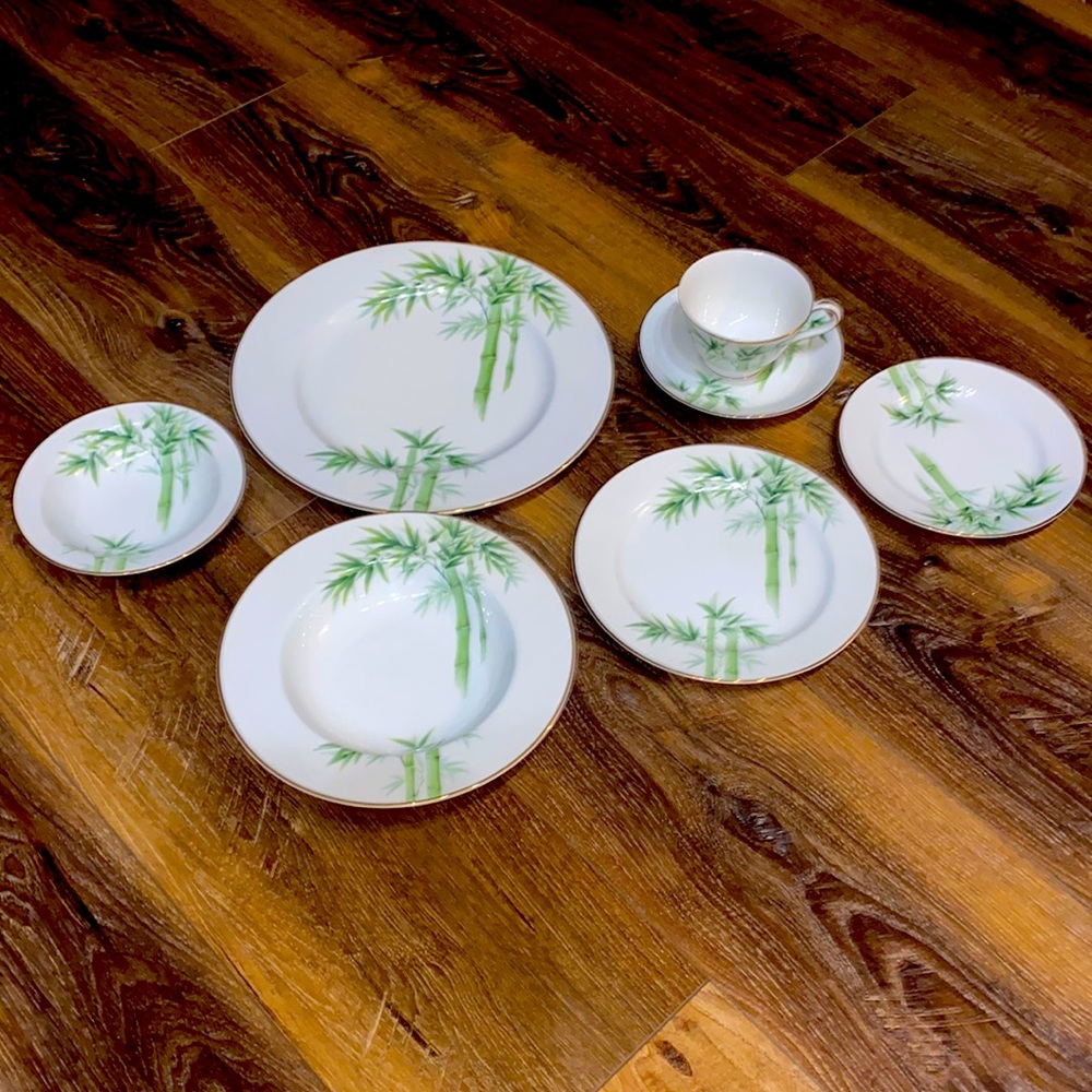 Noritake 1538G Bamboo Pattern, dinner set of 2